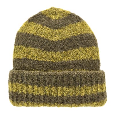 Beanies - Gårda Lech Striped Wool Mix Beanie (grøn)