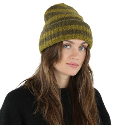 Beanies - Gårda Lech Striped Wool Mix Beanie (grøn)