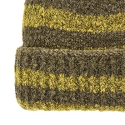 Beanies - Gårda Lech Striped Wool Mix Beanie (grøn)