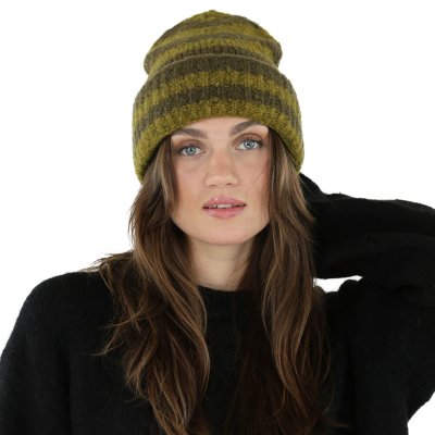 Beanies - Gårda Lech Striped Wool Mix Beanie (grøn)