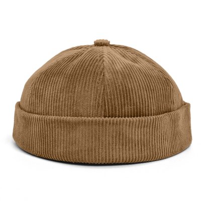 Beanies - Gårda Lymington Corduroy Docker Beanie (beige)