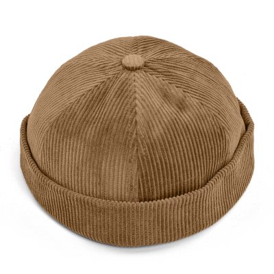 Beanies - Gårda Lymington Corduroy Docker Beanie (beige)