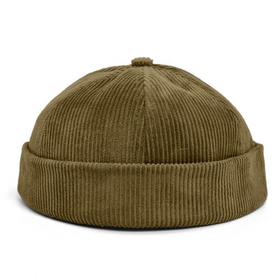 Beanies - Gårda Lymington Corduroy Docker Beanie (grøn)