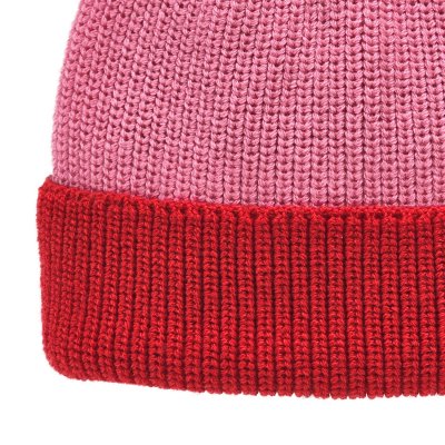 Merino Wool Beanies - Gårda St. Moritz Merino Wool Beanie (rød/pink)
