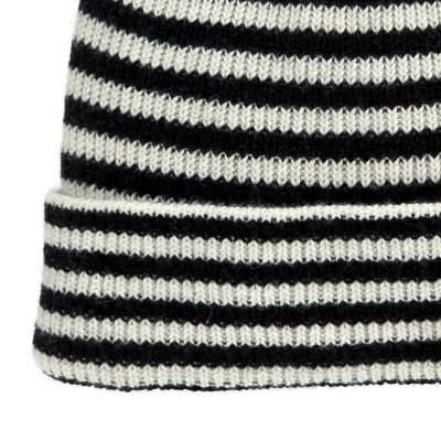 Beanies - Gårda Saint-Gervais Striped Wool Mix Beanie (sort/hvid)