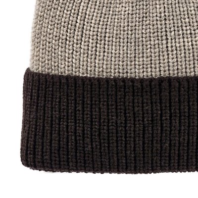 Merino Wool Beanies - Gårda St. Moritz Merino Wool Beanie (brun/beige)