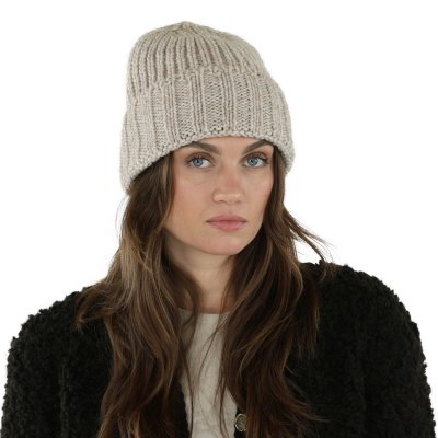 Beanies - Gårda Val d'Isère Wool Mix Beanie (lys beige)