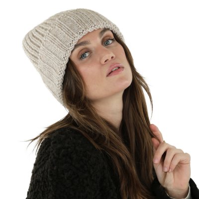 Beanies - Gårda Val d'Isère Wool Mix Beanie (lys beige)
