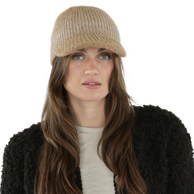 Beanies - Gårda Innsbruck Alpaca Mix Visor Beanie (kamel)