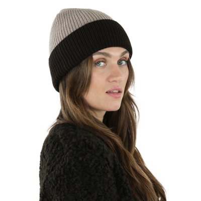 Merino Wool Beanies - Gårda St. Moritz Merino Wool Beanie (brun/beige)