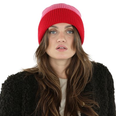 Merino Wool Beanies - Gårda St. Moritz Merino Wool Beanie (rød/pink)