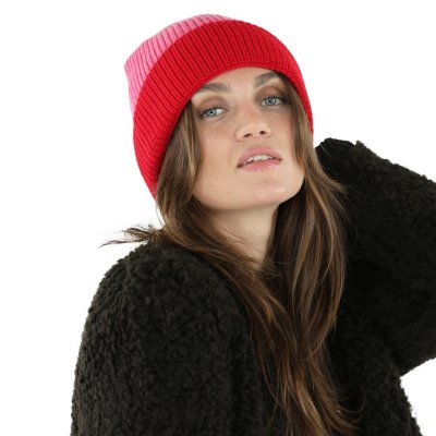 Merino Wool Beanies - Gårda St. Moritz Merino Wool Beanie (rød/pink)