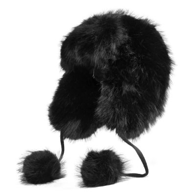 Pelshue - Gårda Tortel Faux Fur Trapper Hat (sort)