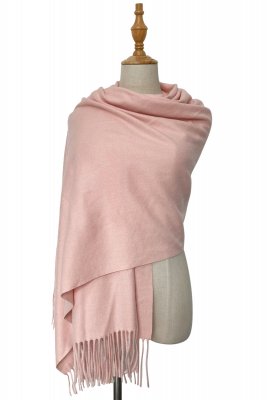 Halstørklæder - Gårda Soft Wool Blanket Wrap Scarf (Soft Pink)