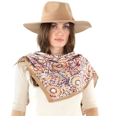 Tørklæde - Gårda Bizerte Satin Scarf (beige/multi)