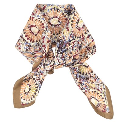 Tørklæde - Gårda Bizerte Satin Scarf (beige/multi)