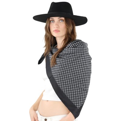 Tørklæde - Gårda Lourdes Satin Scarf (sort)