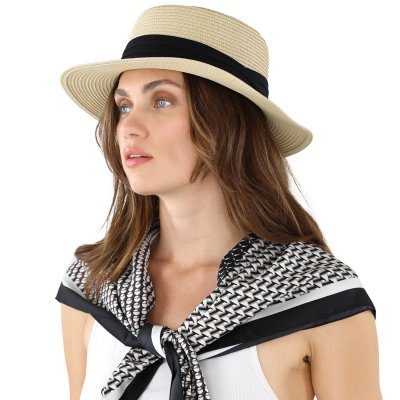 Tørklæde - Gårda Narbonne Satin Scarf (sort/hvid)