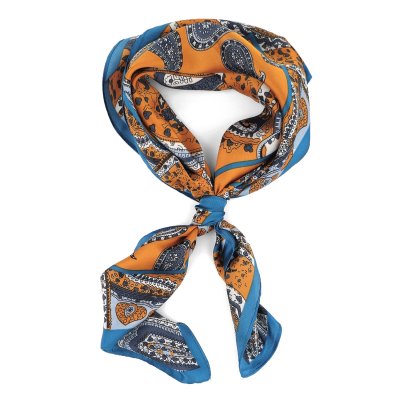 Tørklæde - Gårda Paisley Satin Scarf (orange)