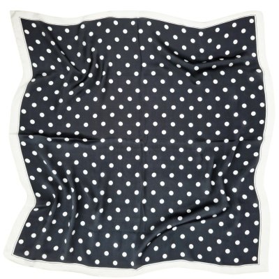 Tørklæde - Gårda Polka Dot Satin Scarf (sort)