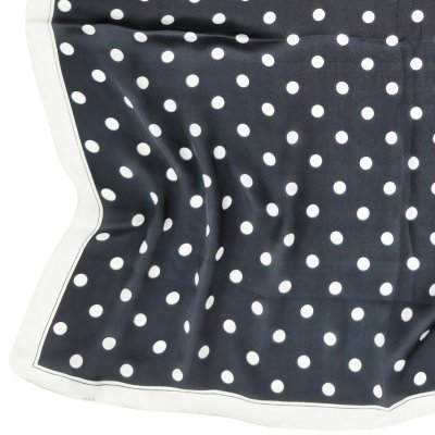 Tørklæde - Gårda Polka Dot Satin Scarf (sort)