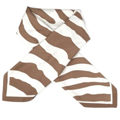 Tørklæde - Gårda Zebra Satin Scarf (brun)
