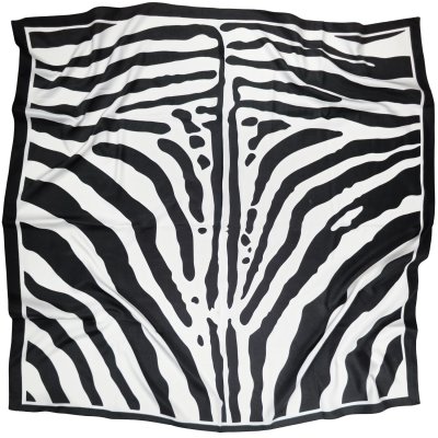 Tørklæde - Gårda Zebra Satin Scarf (sort)