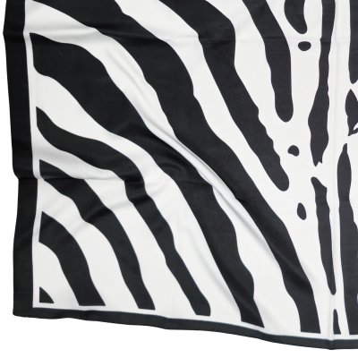 Tørklæde - Gårda Zebra Satin Scarf (sort)
