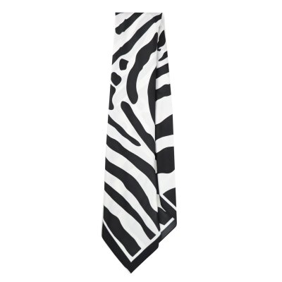 Tørklæde - Gårda Zebra Satin Scarf (sort)
