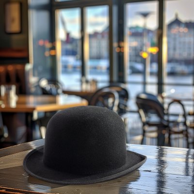 Hatte - Gårda Avini Bowler Wool Hat (sort)