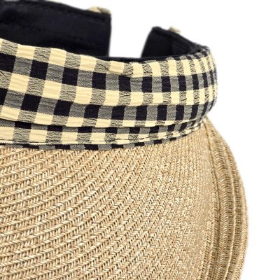 Solvisir - Gårda Split Visor (natur/sort/beige)
