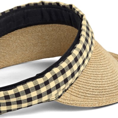 Solvisir - Gårda Split Visor (natur/sort/beige)