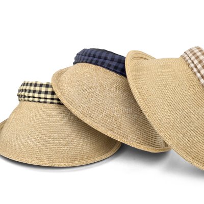 Solvisir - Gårda Split Visor (natur/sort/beige)