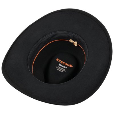 Hatte - Stetson Walters Western Woolfelt (sort)