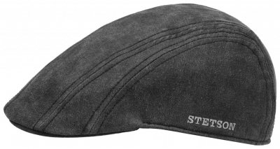 Sixpence / Flat cap - Stetson Madison Old Cap Winter (sort/grå)