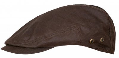 Sixpence / Flat cap - Stetson Driver Cap Waxed Cotton (brun)