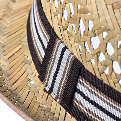 Stråhat - Gårda Agulo Natural Straw Trilby (natur/brun)