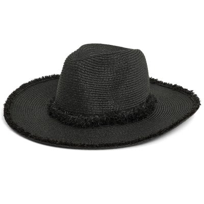 Stråhat - Gårda Alicante Fedora (sort)