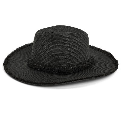 Stråhat - Gårda Alicante Fedora (sort)