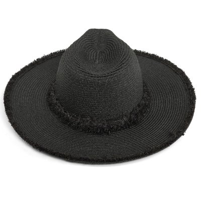 Stråhat - Gårda Alicante Fedora (sort)