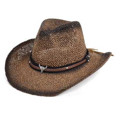 Stråhat - Gårda Barcelona Western Hat (brun)