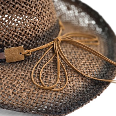 Stråhat - Gårda Barcelona Western Hat (brun)