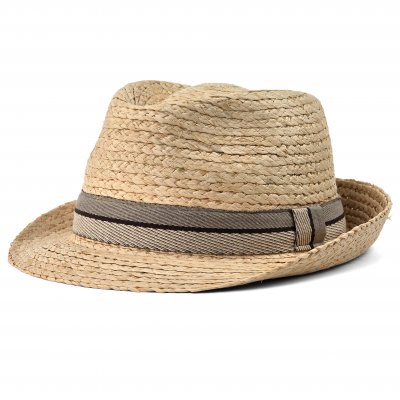 Stråhat - Gårda Benijo Raffia Trilby (natur/taupe)