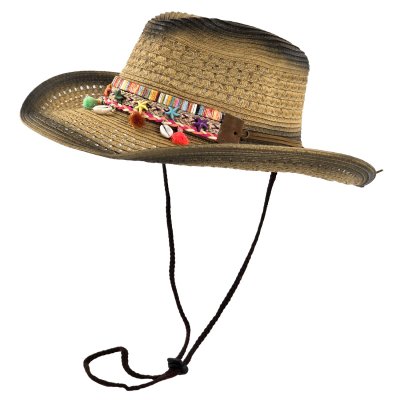 Stråhat - Gårda Cassis Western Hat (brun)