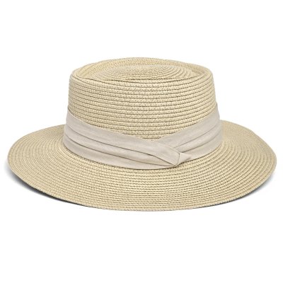 Stråhat - Gårda Corfu Gambler (beige/pink)