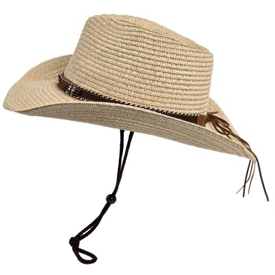 Stråhat - Gårda Marseille Western Hat (beige)