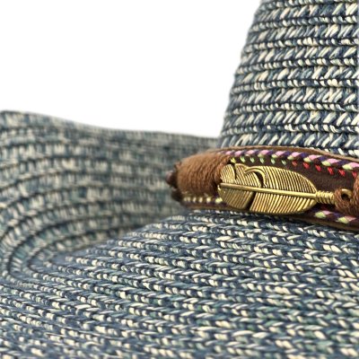 Stråhat - Gårda Marseille Western Hat (blå)