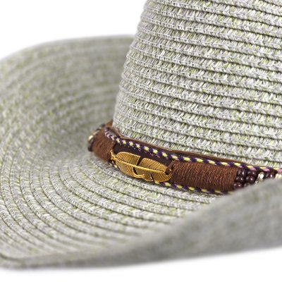 Stråhat - Gårda Marseille Western Hat (grøn)