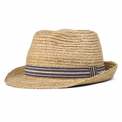 Stråhat - Gårda Marzagan Raffia Trilby (natur/blå)