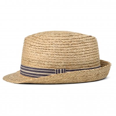 Stråhat - Gårda Marzagan Raffia Trilby (natur/blå)